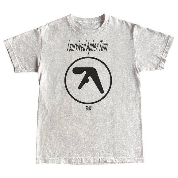 "I survived aphex twin 2004" shirt - Picture 1 of 3